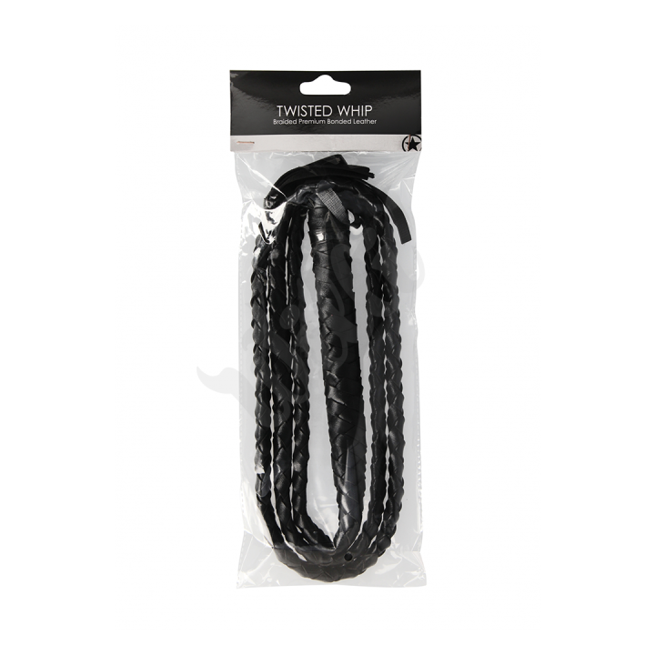 OU Twisted Whip - Černý bič 194cm