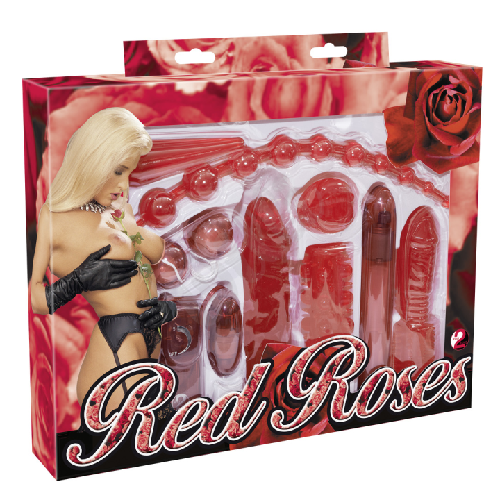 Červená 9ti dílná sada Red Roses