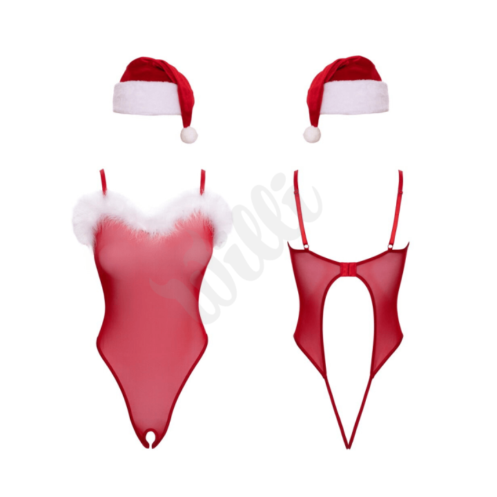 Body s čepičkou Cottelli LINGERIE Set X-Mas