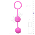Venušiny kuličky Easytoys Horizontal Ribbed Geisha Balls - Pink