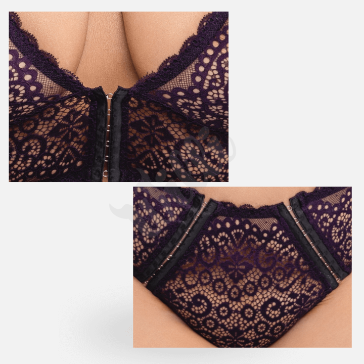 Souprava Cottelli Curves Bra Set purple