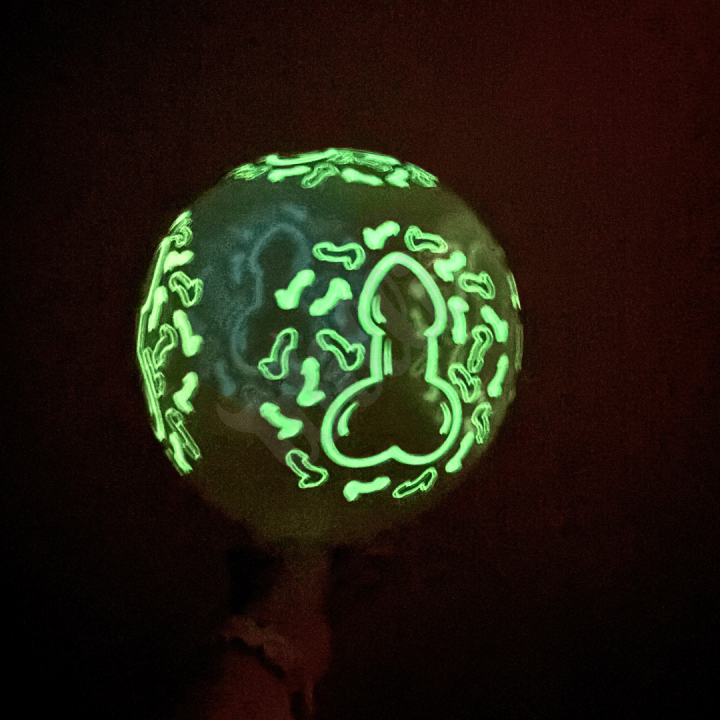 Svítící balonky Glitterati - Penis Glow Balloons