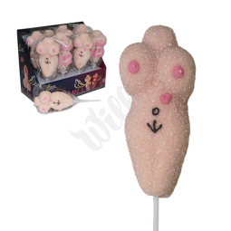 Lízátko ve tvaru ženského těla - Marshmallow