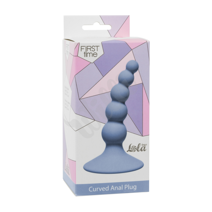 Anální kolík Lola Games First Time Ribbed Plug růžový