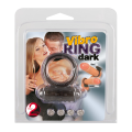 Vibrační silikonový erekční kroužek - Vibro Ring Dark Silikon