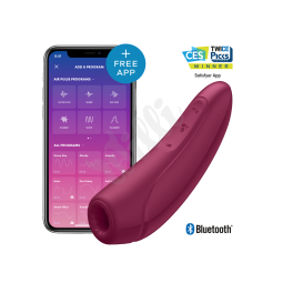 Satisfyer - Curvy 1+ Air Pulse Stimulator + Vibration Red