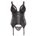 Korzet s podvazky a tanga Cottelii CURVES