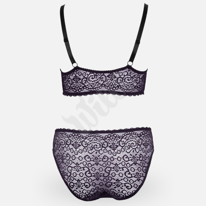 Souprava Cottelli Curves Bra Set purple