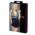 Noční košilka Cottelli CURVES Babydoll petrol