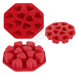 Romantické tvořítko na led ve tvaru srdíček