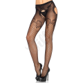 Černé punčocháče Suspender Hose, Duchess Lace